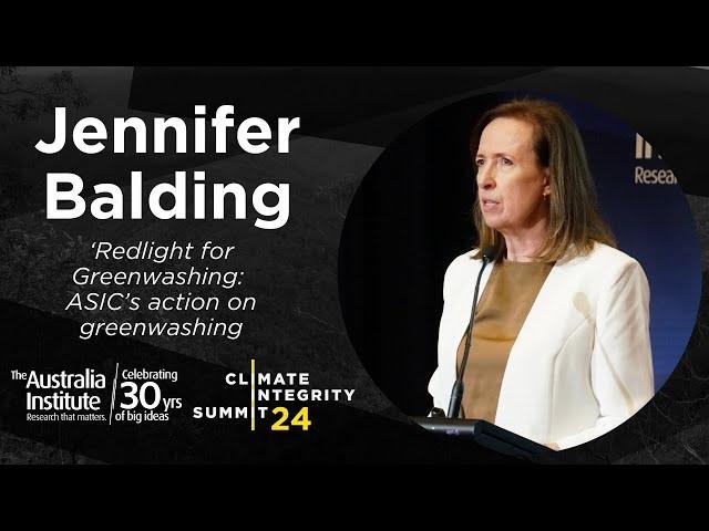 Redlight for Greenwashing: ASIC’s action on greenwashing | Climate Integrity Summit 2024