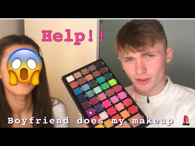 Boyfriend does my makeup // makeupbymia