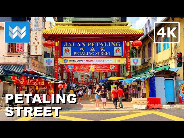 [4K] Petaling Street Market in Chinatown Kuala Lumpur, Malaysia  Walking Tour Vlog & Travel Guide