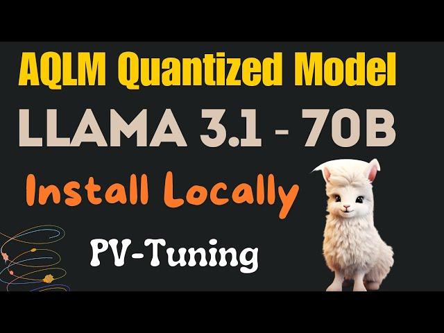 Llama 70B 3.1 Instruct AQLM-PV Released - Runs on 24GB VRAM - Install Locally