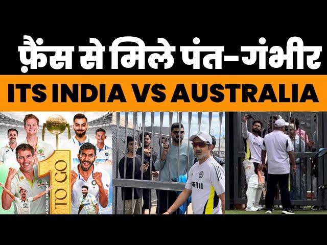 Rishabh Pant and Gautam Gambhir giving Autographs and Photographs to Fans