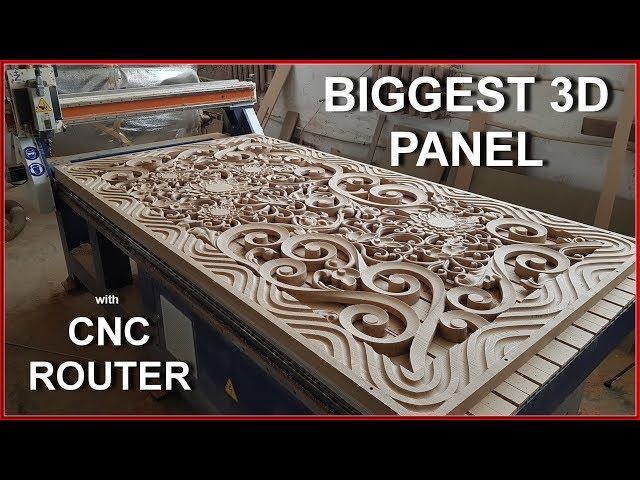 Biggest 3d panel with CNC router