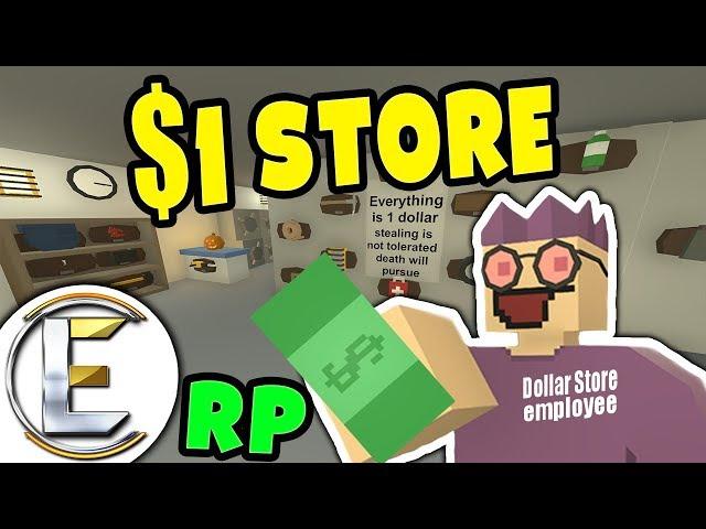 $1 STORE RP | Everything is one dollar but people still try to steal - Unturned Shop Roleplay