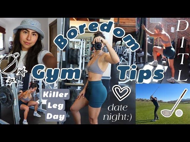 KILLER STEP BY STEP LEG WORKOUT | Dealing with Gym Boredom, Grocery Finds, Date Night *VLOG*