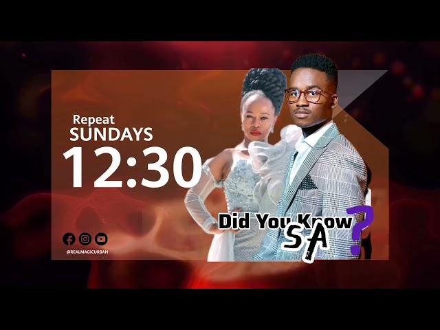 Did you know that SA? Saturdays 21:00