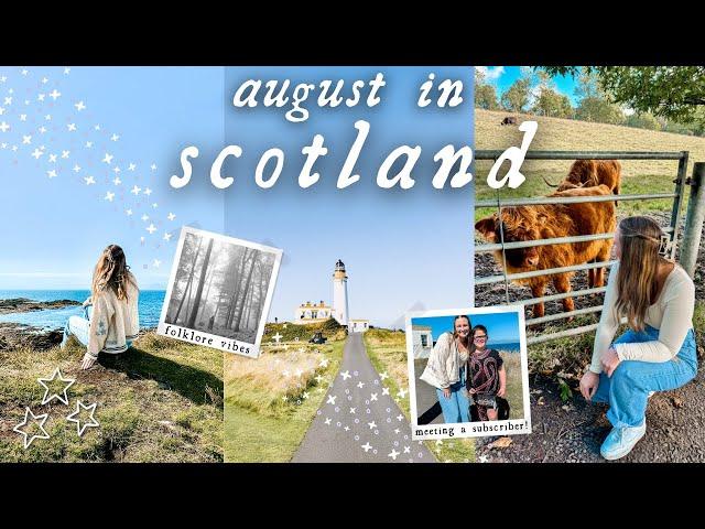 salt air in scotland  meeting a subscriber, folklore vibes, visiting family & highland coos!!