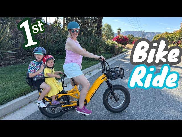 Chloe's First Bike Ride on a REALLY Fast eBike!