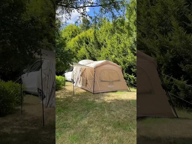 A Tent that Connects to Your Tesla ! #teslamodely