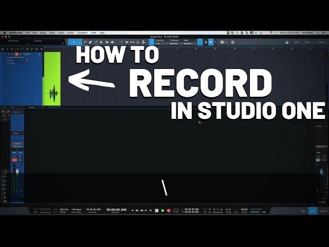 How to Record in Studio One | PreSonus