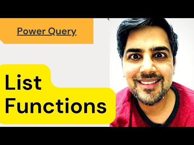 Power query list functions (Easy understanding) - (Power Query Training)  03