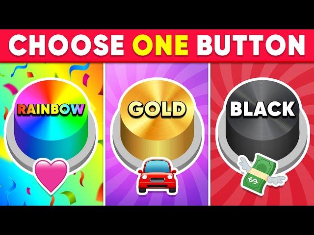 Choose One Button! Rainbow, Gold or Black Edition ⭐️ Quiz Dino