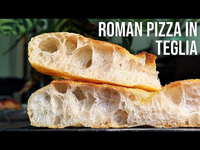 Roman Style Pizza in Teglia (using BIGA preferment!)