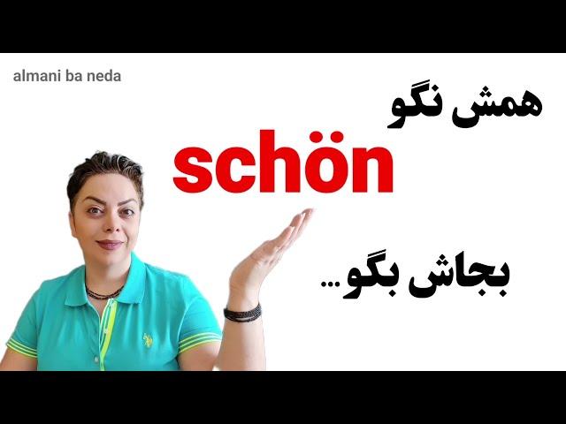 همش نگو در زبان آلمانی schön , بجاش بگو ...‌