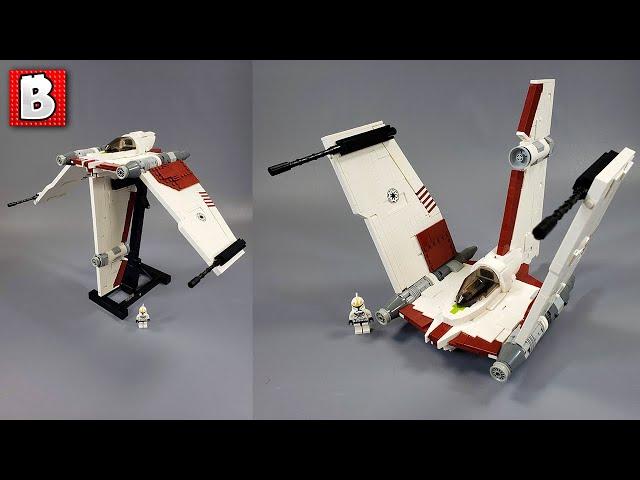 Original Custom LEGO V-19 Torrent Starfighter! Smooth on ALL sides