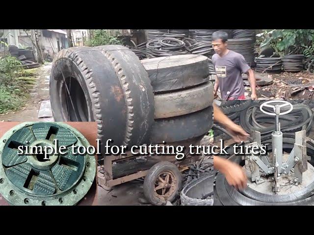 Amazing invention a simple tool for cutting truck tires