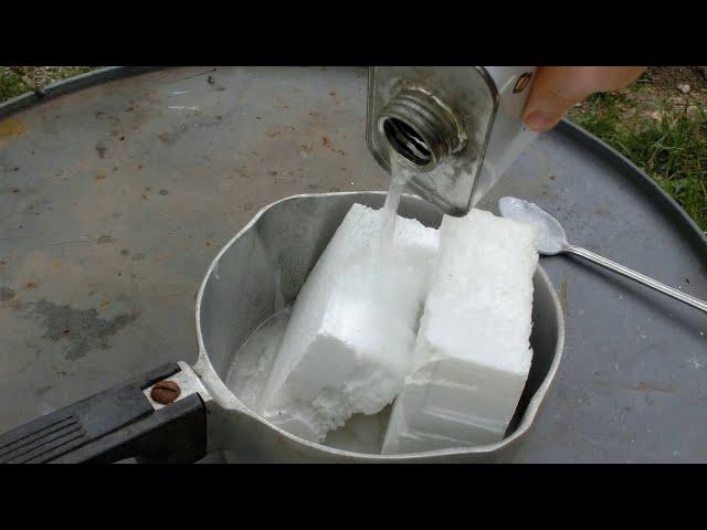 Melting Styrofoam into diy acetone goo
