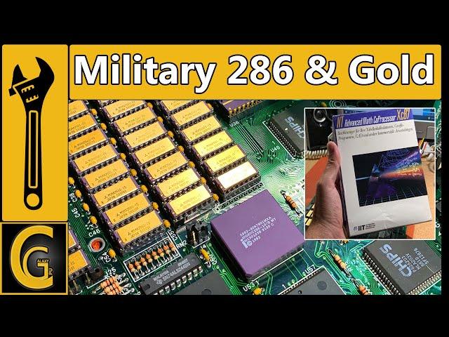 Military 286 Intel CPU / Gold Bars & IIT Coprocessor Unpacking - Most Beautiful 286 Board!