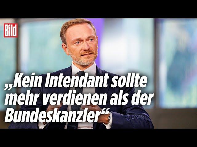 Protz-Gehälter der ARD- und ZDF-Bosse – Lindner-Klatsche für ÖRR