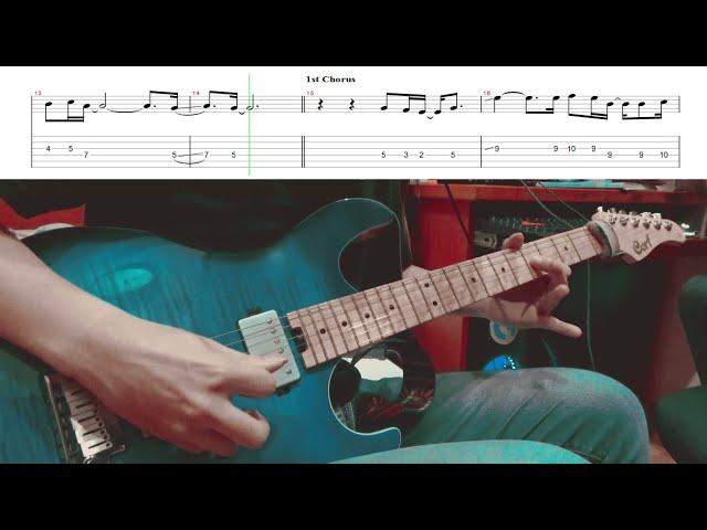 [GUITAR SOLO TUTORIAL] Nàng thơ - Hoàng Dũng (With tab on screen)