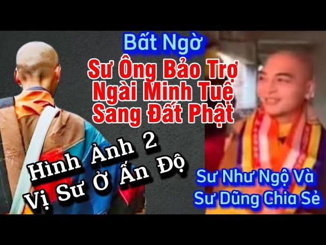 Tin Bất Ngờ,Sư Ông Tuyên Bố Bảo Trợ Ngài Minh Tuệ được đặt chân Đất Phật