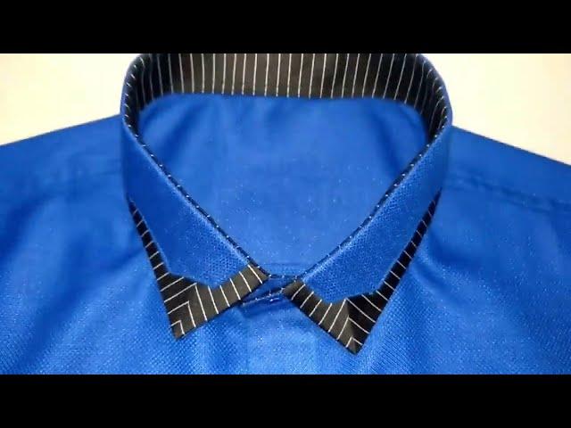 Sewing a designer double collar shirt | shirt collar