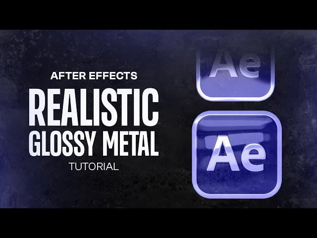 Glossy Metal Logo Animation in After Effects | Logo Reveal After Effects Tutorial