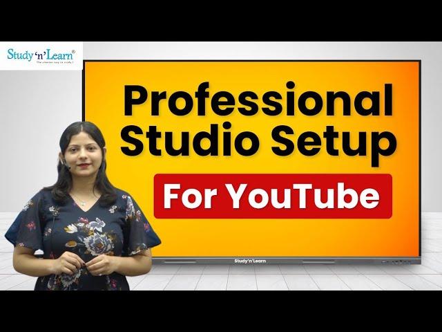 Youtube Studio Setup For Teaching - Online Class Studio Setup For Youtube Videos - Studynlearn