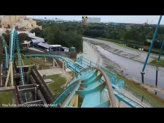 Kraken Front Row (HD POV) SeaWorld Orlando