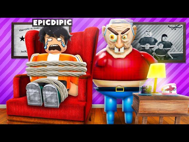 Escaping The Evil GRANDPA'S House In Roblox !!!