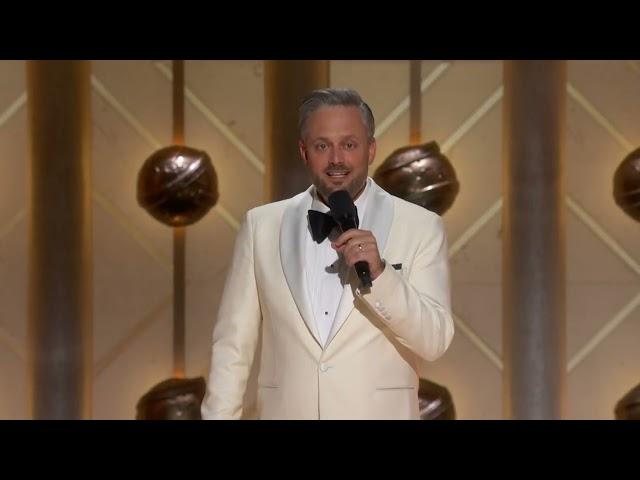 Nate Bargatze Presents Best Stand-Up Comedian on Television | 82nd Annual Golden Globes