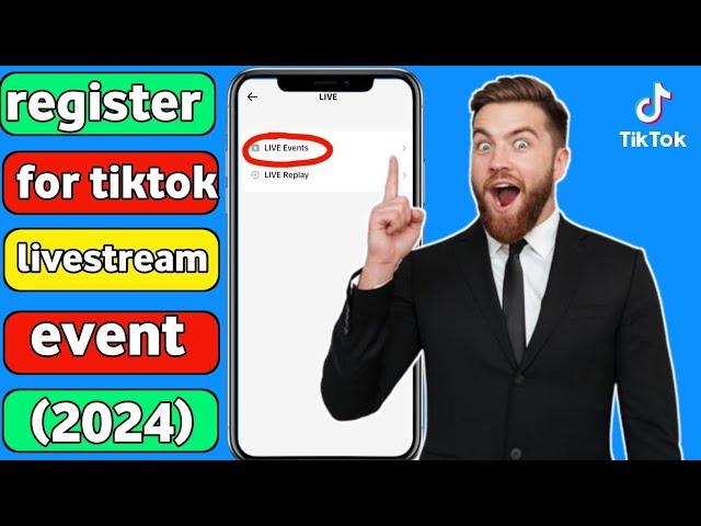 make tiktok live event || create live event on tiktok 2024 || how to register for tiktok live event