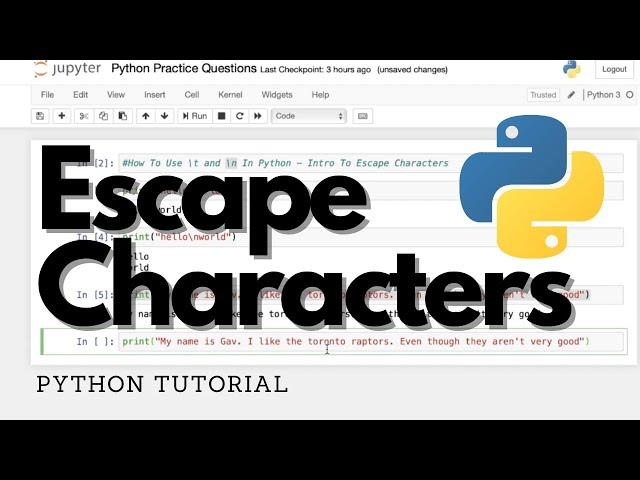 Escape Characters In Python - Beginner Python Tutorial 🟡 \n and \t