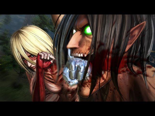 Attack on Titan Game - Eren Titan vs Female Titan