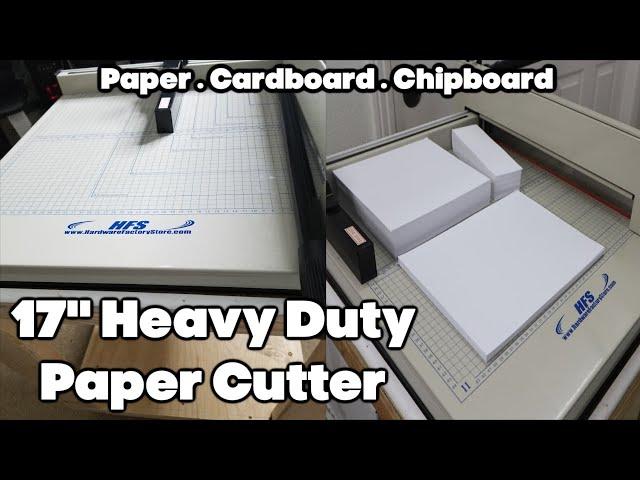 Heavy Duty 17" Guillotine Paper Cutter Review| HFS Paper Cutter