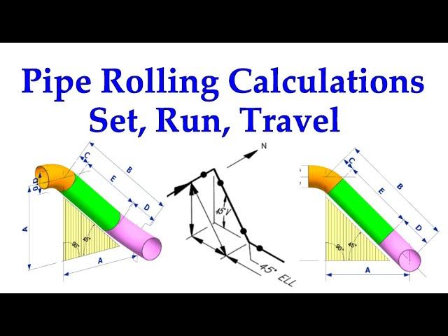 How to Calculate the Set, Run and Travel of a pipe