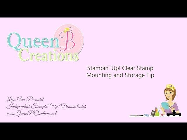 Stampin' Up! Clear Stamp Storage Trick