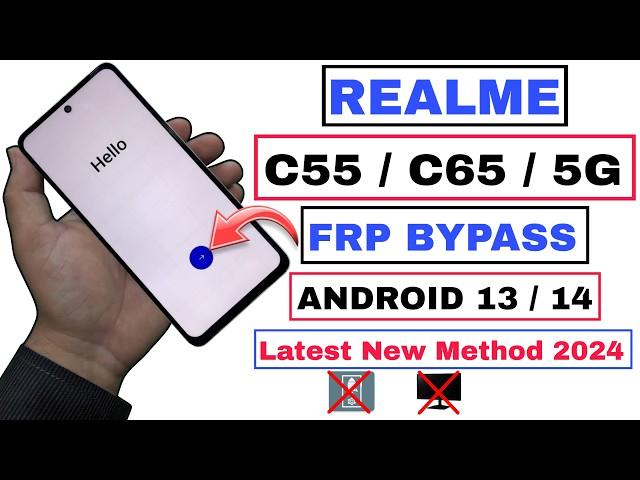 Realme C65/C55 FRP Bypass | Google Account Unlock Without PC | Android 14/13 Latest Method 2024