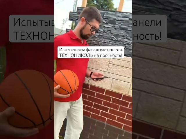 Испытываем фасадные панели ТЕХНОНИКОЛЬ на прочность! #строительство #технониколь #фасад #diy