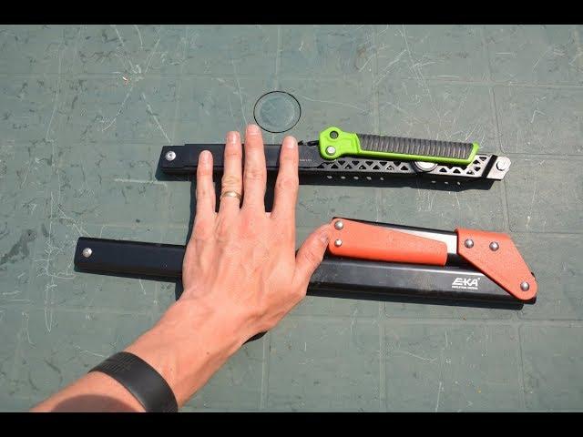 Foldable saw: Eka Combisaw 17 vs. Gerber Freescape