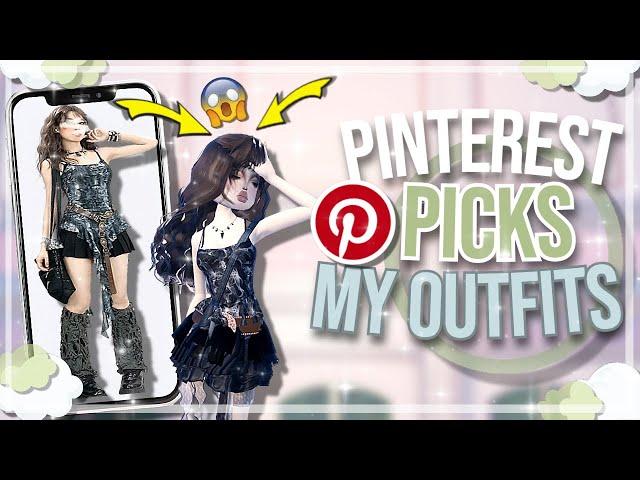 ONLY wearing PINTEREST OUTFITS in DRESS to IMPRESS | Roblox