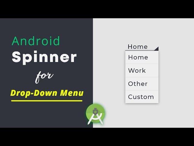 How to use Spinner Container | Create a drop-down list in Android Studio