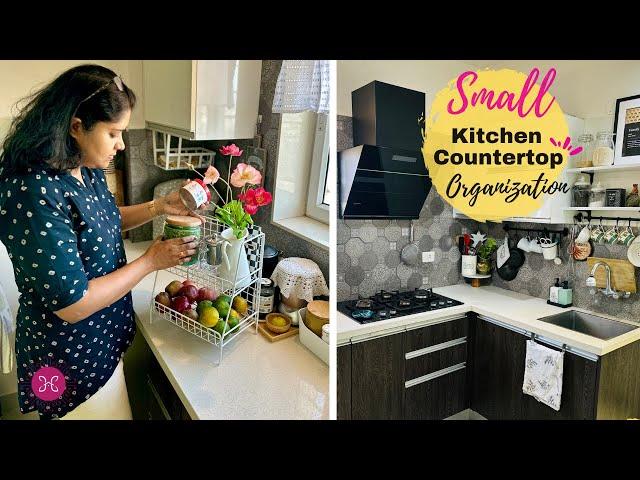 12 (super easy) Small Kitchen Countertop Organization Ideas for 2023 / Smart & Practical Tips