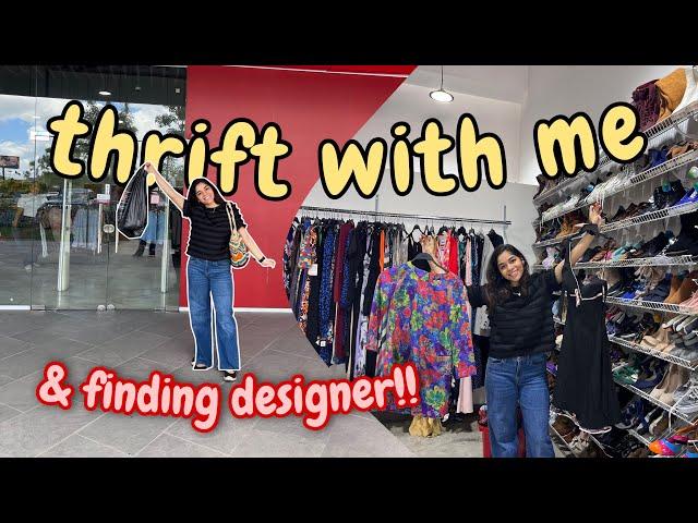 Thrift With Me for FALL  | Designer Finds + Styling Thrifted Outfits (try on haul)