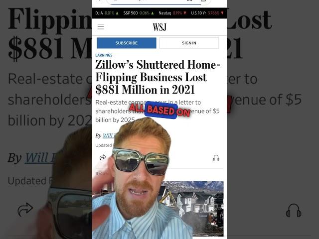 Zillow loses $881 million!  #ShelbySold #Temecula #Murrieta