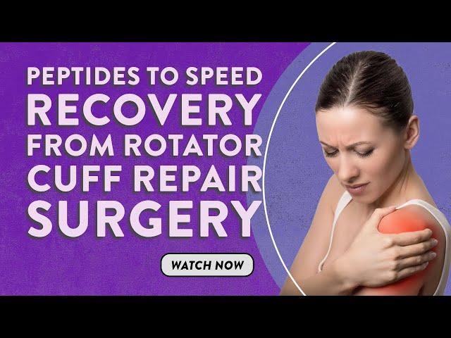 Peptides to speed recovery from rotator cuff repair surgery