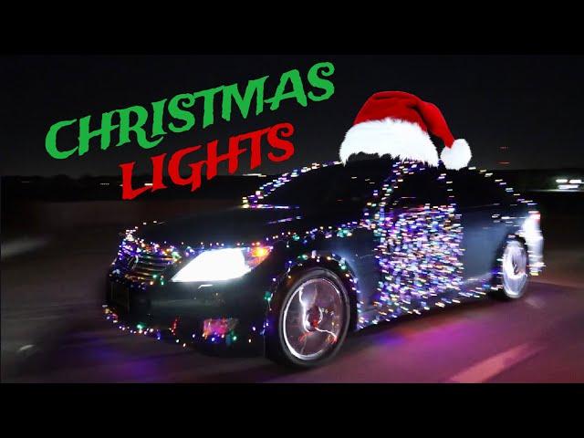 How To Wrap Your Car In Christmas Lights