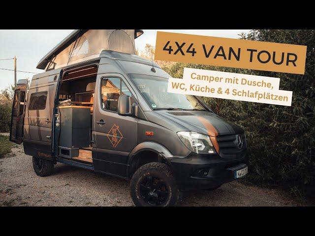 Roomtour: Mercedes Sprinter 4x4 Camper mit 4 Schlafplätzen