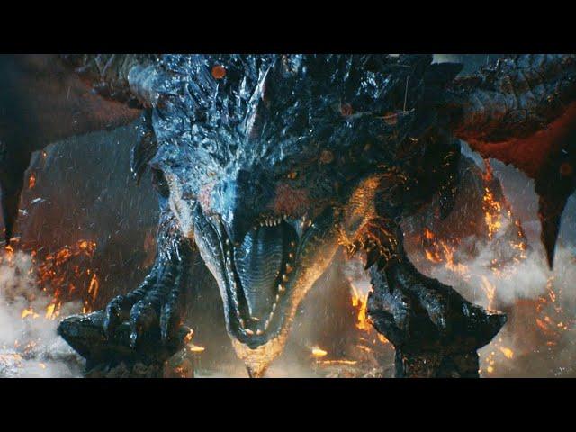 Monster Hunter / Artemis and Hunters vs Rathalos Fight Scene