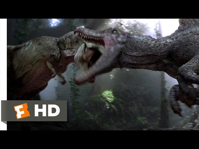 Jurassic Park 3 (3/10) Movie CLIP - Spinosaurus vs. T-Rex (2001) HD