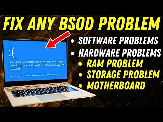 How To Fix Critical Process Died Windows 11/10 || Blue Screen Error Windows 10/11(2024/25)